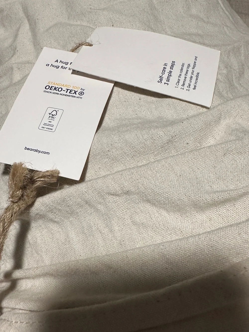 NWT Bearaby Cotton Weighted Blanket in Asteroid Grey 25lb